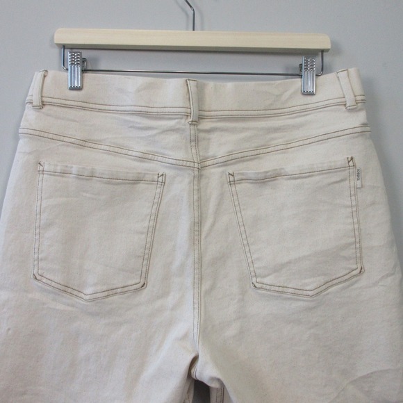 Toad & Co Balsam Seeded Cutoff Shorts Women 14 Ivory Organic Cotton Beach 480 - Picture 8 of 12